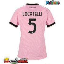 Camisa de Futebol Juventus Manuel Locatelli #5 Equipamento Secundário Mulheres 2026-27 Manga Curta
